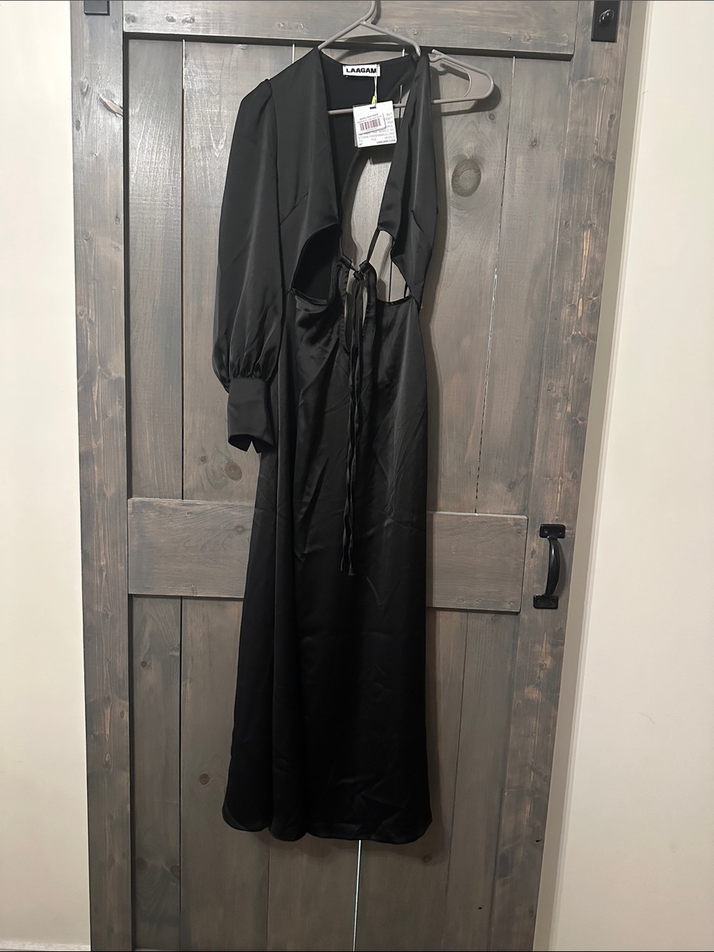 LAAGAM Black One Sleeve Dress